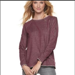 Rock & Republic sweatshirt zipper detail medium